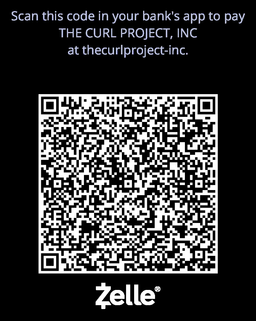 Scan to pay The Curl Project, Inc. via Zelle